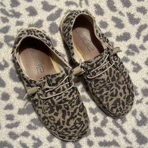 Hey Dude Leopard Wendy Shoes